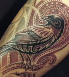 Stylized-bird-tattoo