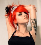 red hair girl tattoo princess