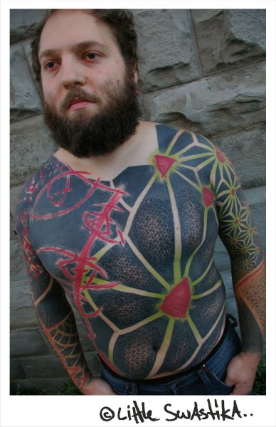 all body tattoo for man by little swastika