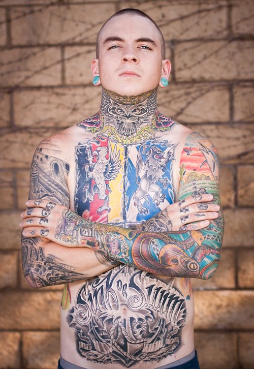 all body tattoo for man sink or swim