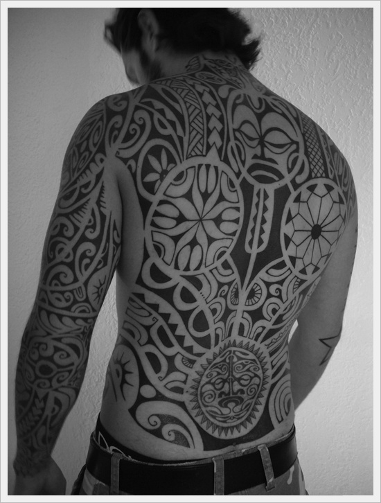 all body tattoo for man tribal black work