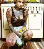 all body tattoo for woman girl in the kitchen lemons