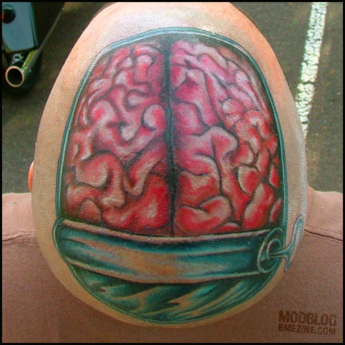 anatomical tattoo brain can