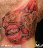 anatomical tattoo face
