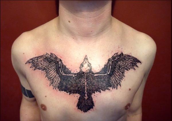 anatomical tattoo scully bird