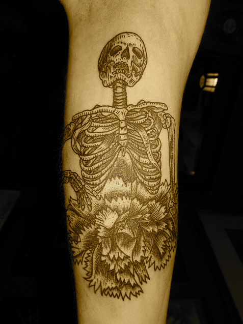 anatomical tattoo skeleton