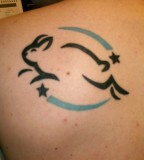 animal rights tattoo rabbit logo