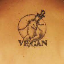animal rights tattoo vegan logo
