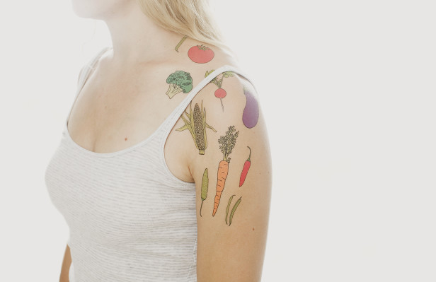 animal rights tattoo vegetables