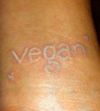 animal rights tattoo white wrist tattoo vegan