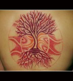 energy tattoo energy wave tree