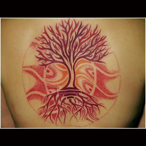 energy tattoo energy wave tree