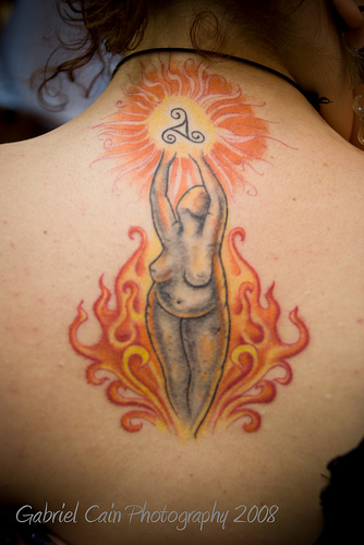 energy tattoo goddess