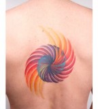 energy tattoo organic colorful tattoo