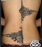 energy tattoo spine tattoo