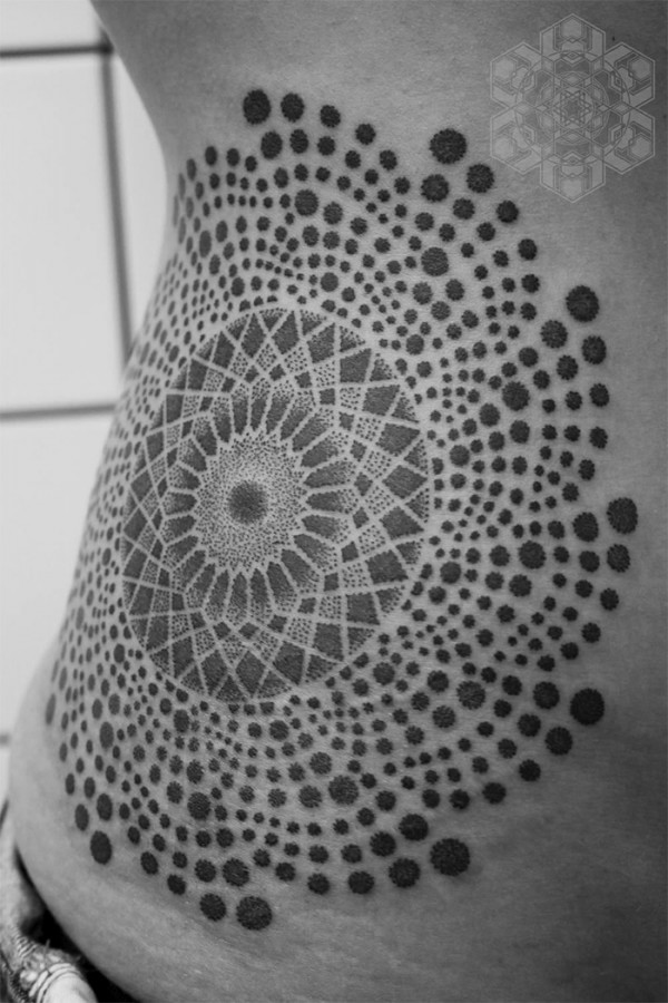 fractal tattoo beautiful like flower tattoo