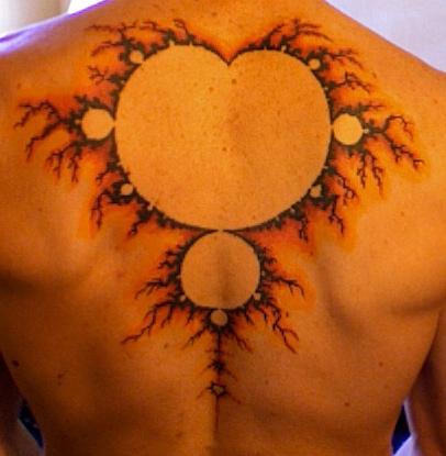 fractal tattoo big fractal on back