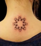 fractal tattoo blurred snowflake