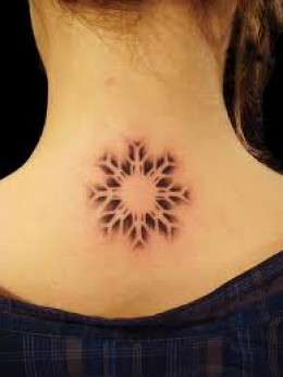 fractal tattoo blurred snowflake
