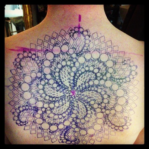 fractal tattoo fractal flower