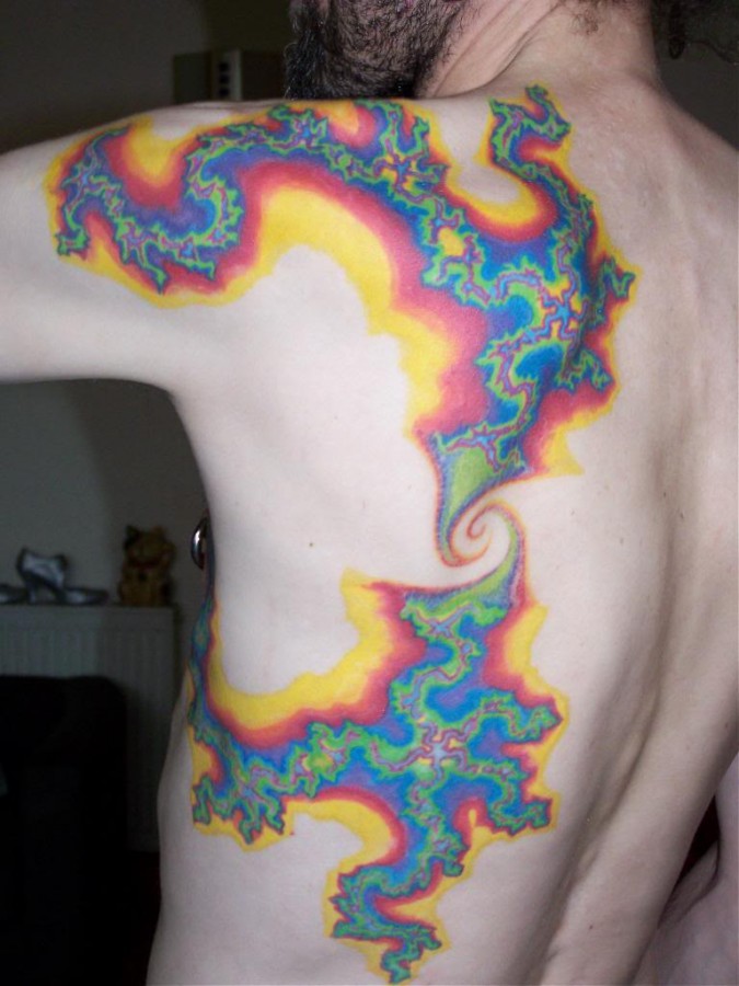 fractal tattoo psychodelic