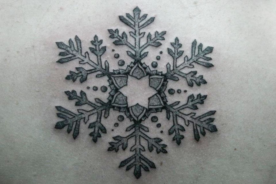 fractal tattoo snowflake