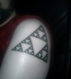 fractal tattoo triangles