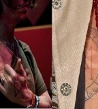 johnny depp tattoo brotherly love circle