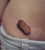 realistic tattoo peanut