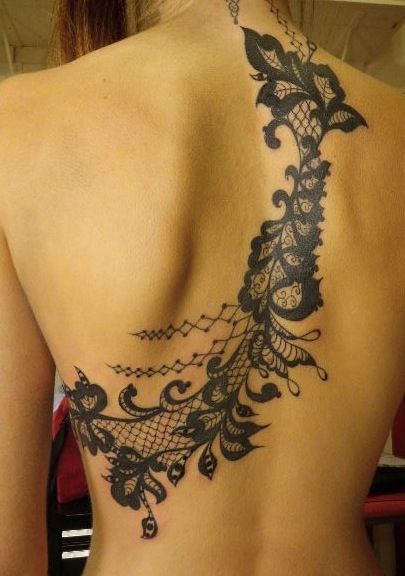 rockabilly tattoo lace tattoo