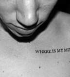 song lyric tattoo where is my mind