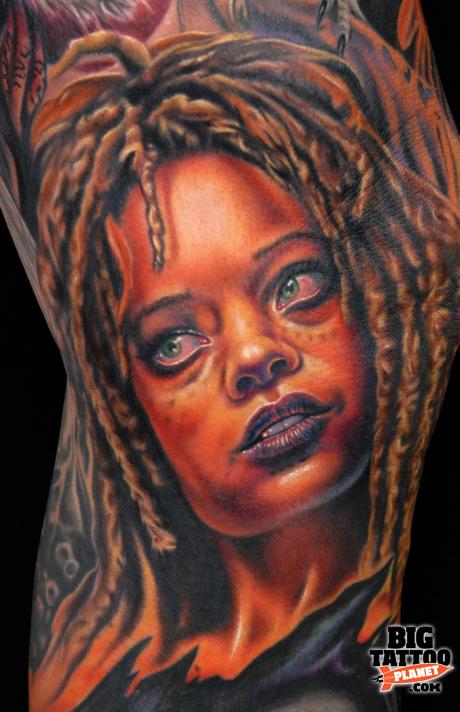 tattoo by Mike DeVries pirate chick