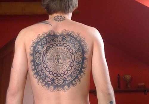 tattoo design for men artistic sun