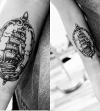 travel tattoo sailing boat picture