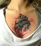 watercolor tattoo design watercolor inspired heart