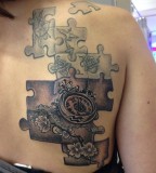 add up puzzle tattoo