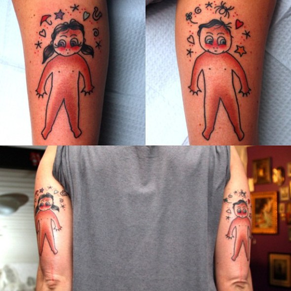 baby tattoo by jimmy duvall