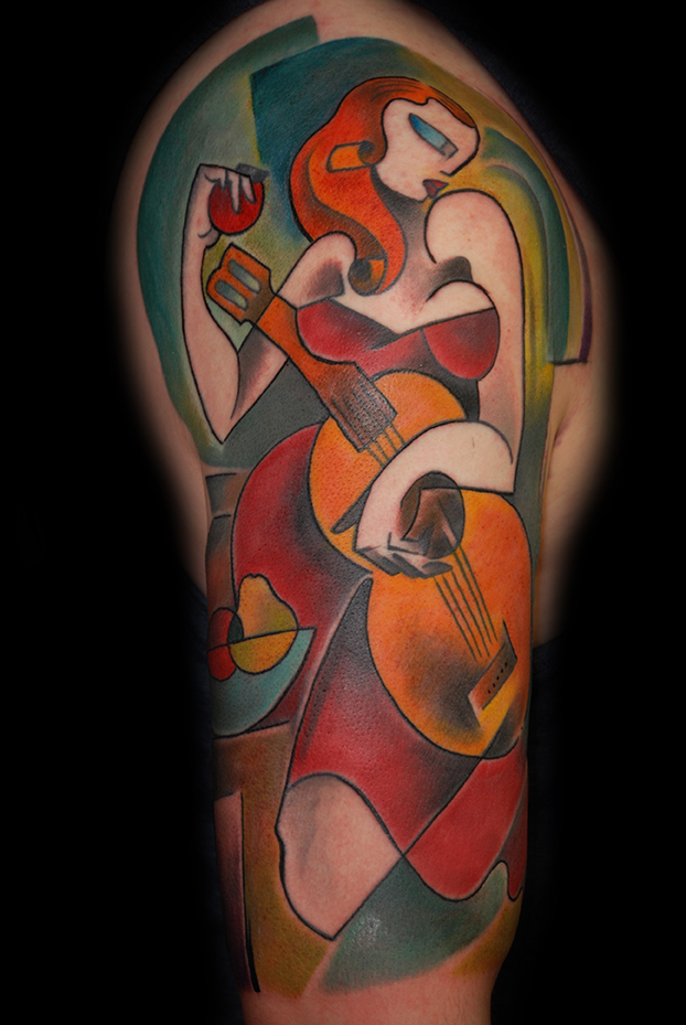 Cubism tattoos by Bugs