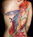 fairytale tattoo red haired fairy