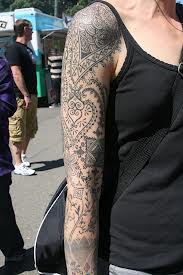lace tattoo black full sleeve