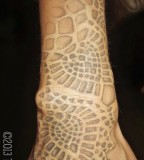 lace tattoo white ink
