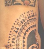 maori stomach tattoo for man