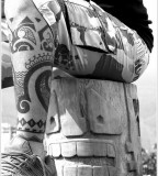 maori tattoo on leg