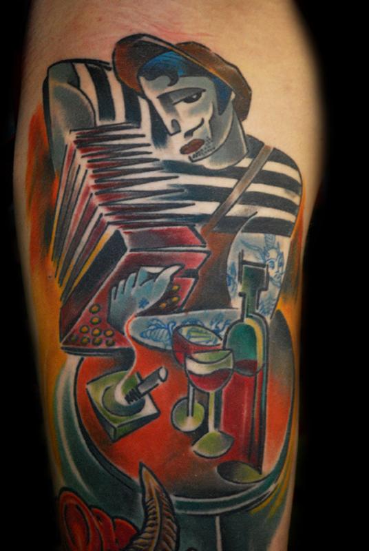 musician tattoo by bugs