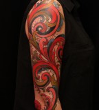 norvegian rose paint tattoo by jimmy duvall
