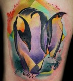 penguins tattoo by bugs
