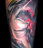 shark tattoo by bugs