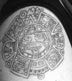 sun tattoo design mexican