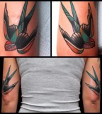 swallow tattoo by jimmy duvall