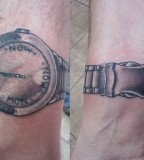 wrist tattoo wrist watch